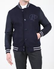 erkek kaşe süet kolej mont lacivert