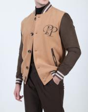 erkek kaşe süet kolej mont taba