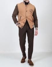 erkek kaşe süet kolej mont taba 2