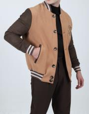 erkek kaşe süet kolej mont taba 4