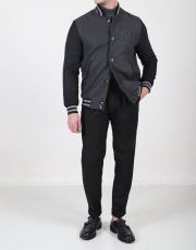 erkek kaşe süet kolej mont gri 2