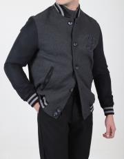 erkek kaşe süet kolej mont gri 4