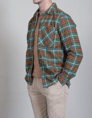 erkek oduncu gömlek desenli haki