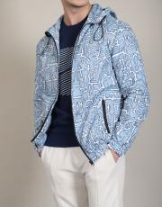 erkek yağmurluk mont mavi