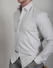 erkek pamuklu regularfit gömlek taş 2