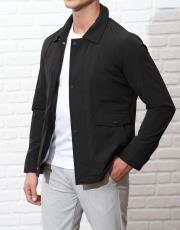 erkek mevsimlik ithal mont rahat kesim siyah