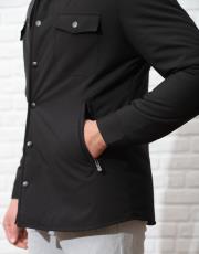 erkek spor rahat kesim mont siyah 2