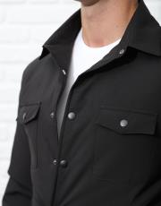 erkek spor rahat kesim mont siyah 4