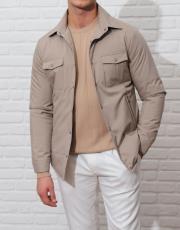 erkek spor rahat kesim mont bej