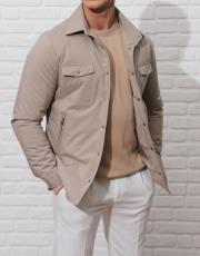 erkek spor rahat kesim mont bej 3