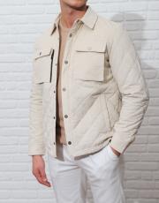 erkek hafif dolum kapitone cepli rahat kesim kadife mont taş