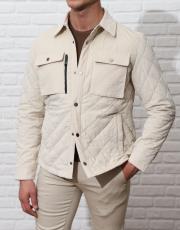 erkek hafif dolum kapitone cepli rahat kesim kadife mont taş 3