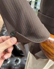 erkek torba cepli örme spor ceket kahve 3