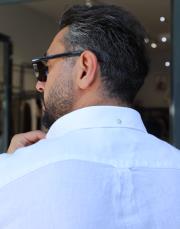 %100 keten gömlek beyaz 3