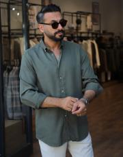 erkek tensel gömlek haki 3