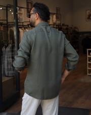 erkek tensel gömlek haki 4