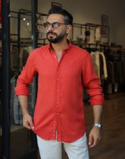 erkek tensel gömlek kırmızı 3