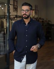 erkek tensel gömlek lacivert