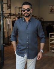 erkek tensel gömlek antrasit