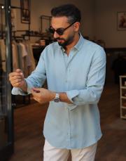 erkek tensel gömlek su yeşili 3