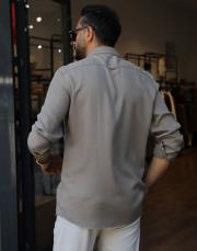 erkek tensel gömlek vizon 4