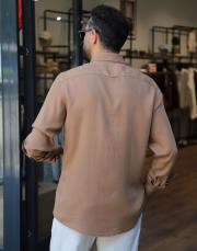 erkek tensel gömlek sütlü kahve 4