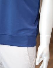 erkek %100 merserize pamuk tişört indigo mavi 3