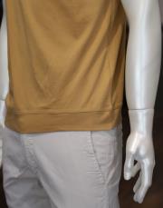 erkek %100 merserize pamuk tişört hardal 3