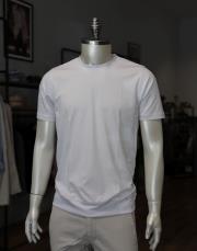 erkek %100 merserize pamuk tişört beyaz
