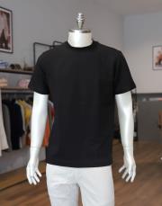 erkek kompak pamuk yarı oversize tişört siyah