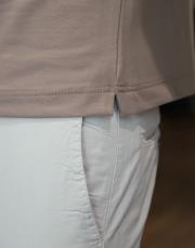 erkek kompak pamuk yarı oversize tişört vizon 3