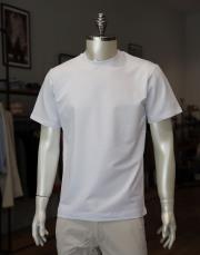 erkek kompak pamuk yarı oversize tişört beyaz