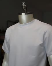 erkek kompak pamuk yarı oversize tişört beyaz 2