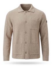 erkek torba cepli hırka vizon