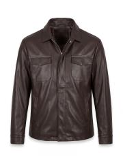 erkek deri cepli ceket acı kahve