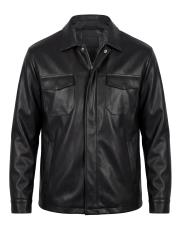 erkek deri cepli ceket siyah