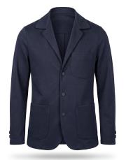 erkek örme kumaş spor ceket lacivert