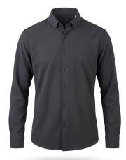 erkek gofre kumaş gömlek siyah