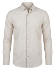 erkek gofre kumaş gömlek bej