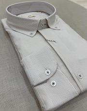 erkek gofre kumaş gömlek bej 2