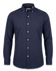 erkek dik yaka %100 tensel gömlek lacivert