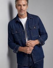 erkek denim kot ceket oversize mavi 2