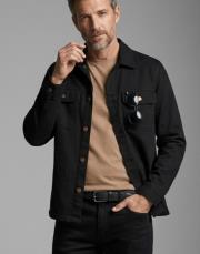 erkek denim kot ceket oversize siyah 2