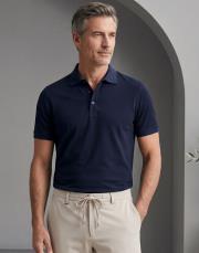 pola yaka %100 merserize tişört lacivert 2