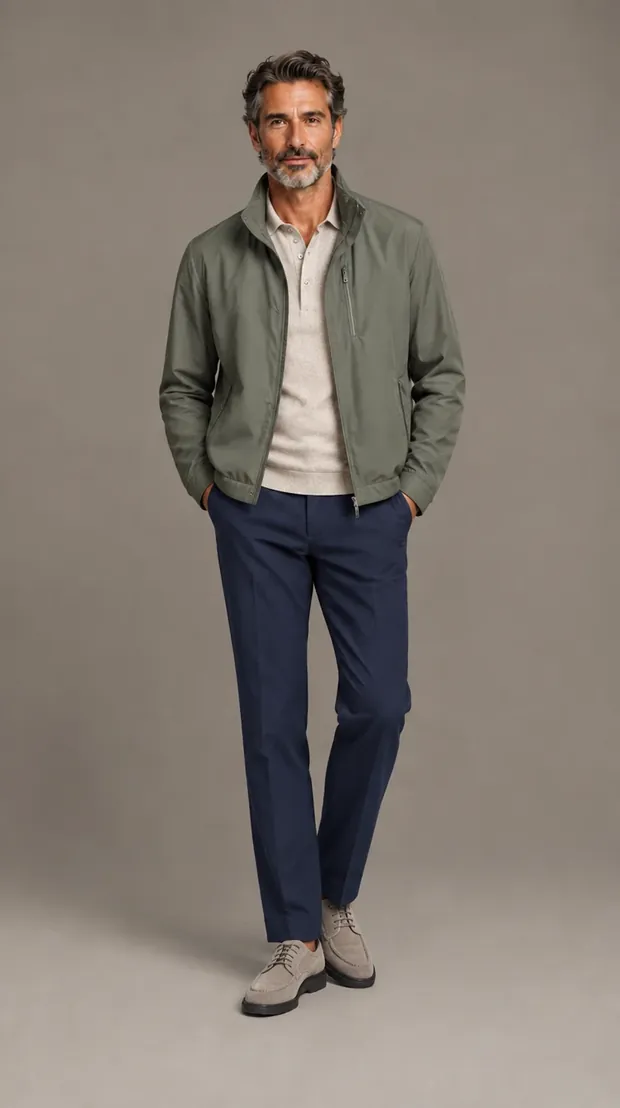Mevsimlik Mont — model üzerinde
